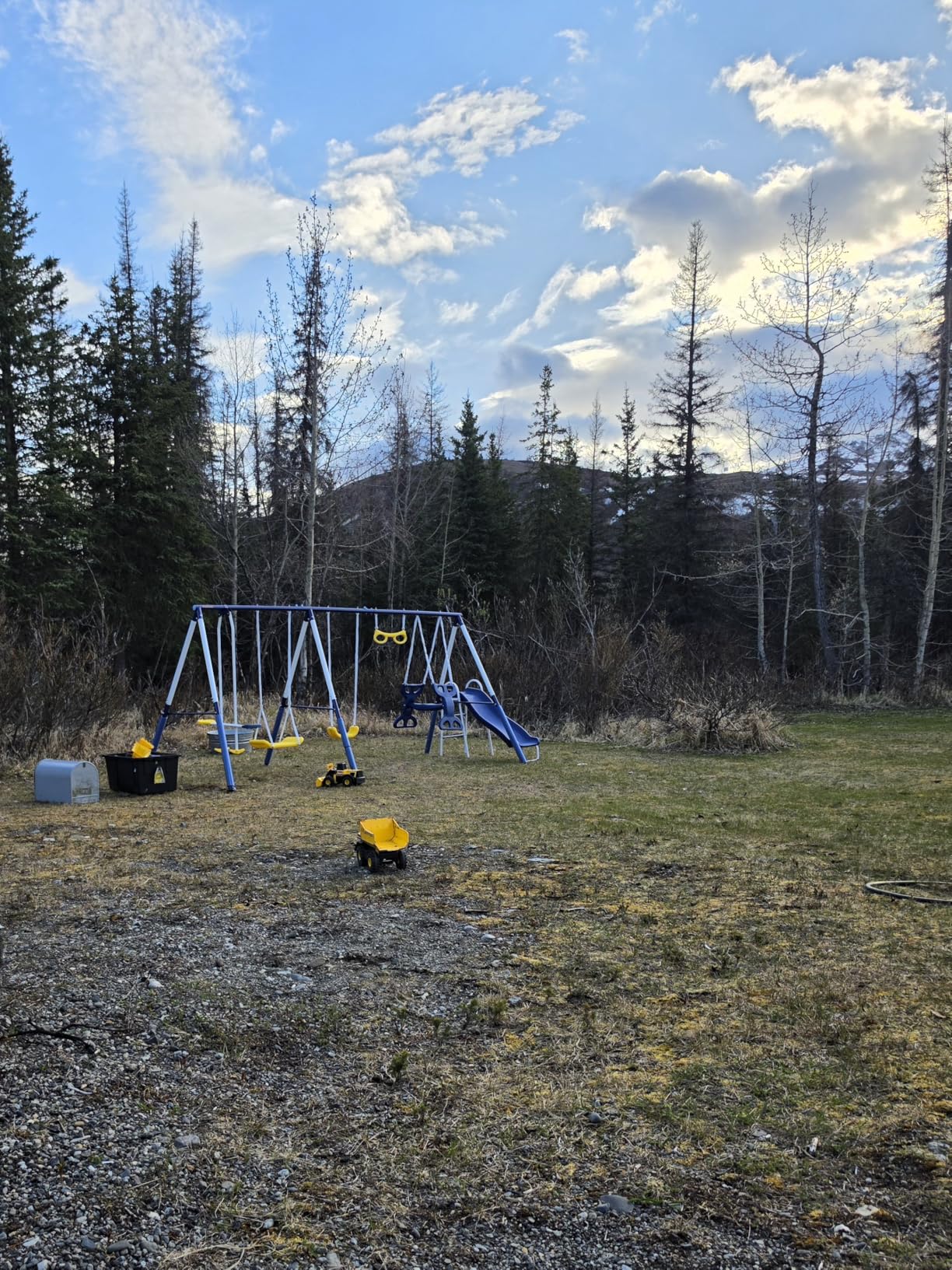 Sportspower Super 9 Metal Swing Set for Outdoor Backyard Play: Teeter Totter, Glide Ride, Roman Glider, Standing Swing, Trapeze, 5ft Slide, Anchor Kit, 7.5' D × 17.1' W × 6.1' H customer photo 2