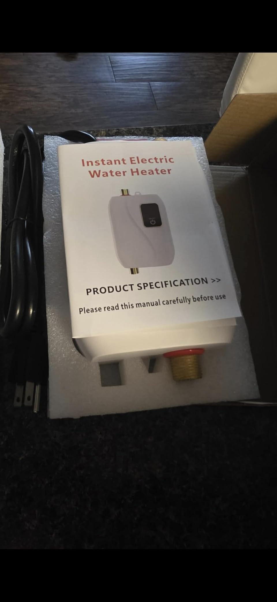 Tankless Water Heater Electric 110V, 3000W Instant Water Heater Under Sink, On Demand Hot Water Heater Electric with Digital Display, Electric Mini Water Heater for Kitchen Bathroom Washin customer photo 2