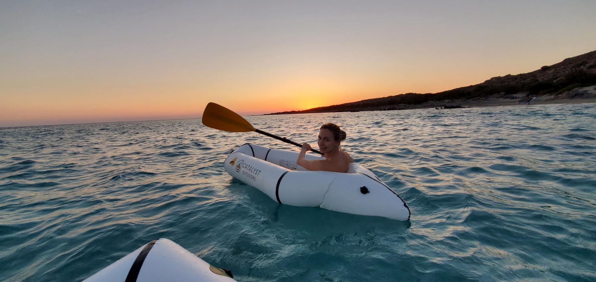 Ultra-Lightweight Inflatable Kayak for Adults & Kids - 1 Person Packraft customer photo 1