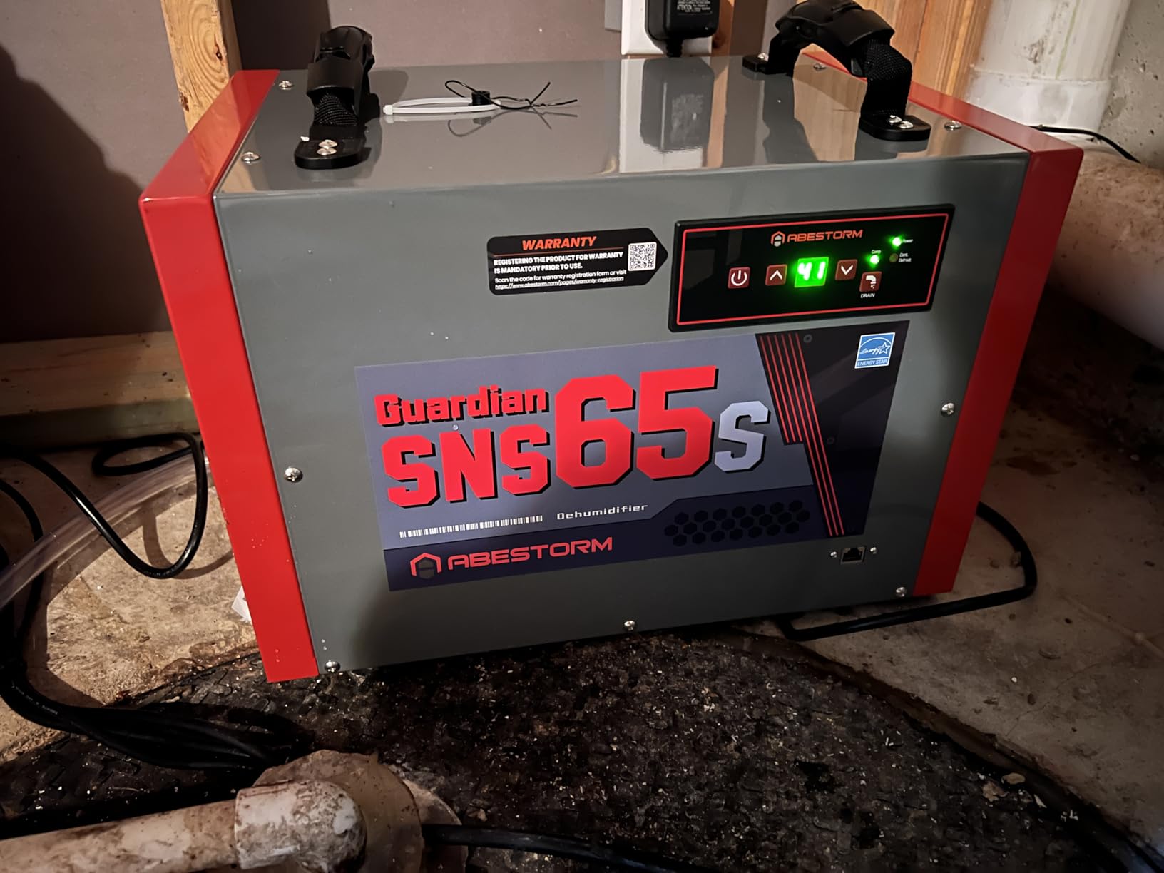 Abestorm Crawl Space Dehumidifiers with Pump and Hose, 70 PPD Compact Portable Commercial Dehumidifier Up to 1,000 sq. ft. Auto Defrost, Memory Starting Crawlspace dehumidifiers for Basements customer photo 1