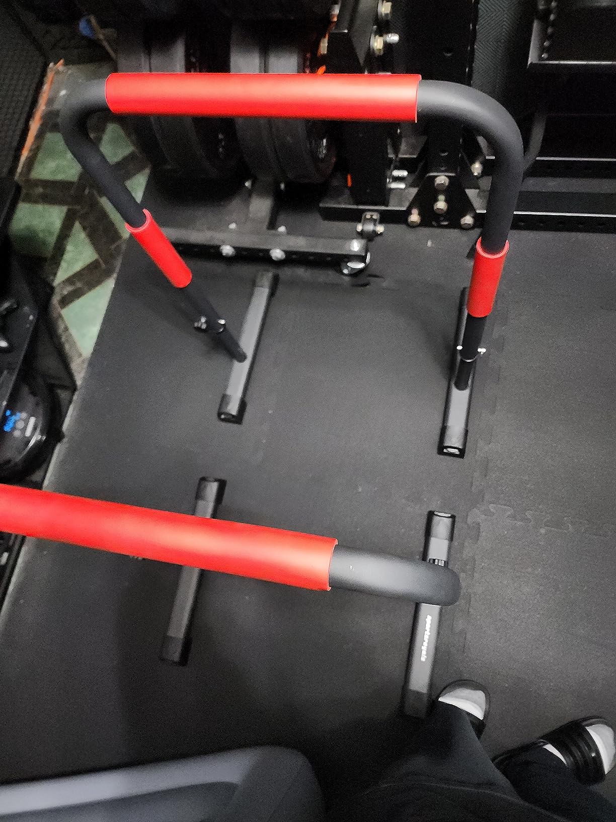 Sportsroyals Adjustable Dip Bar Station, Heavy Duty Parallette & Parallel Bars, 400LBS Stable Dip Stands customer photo 1