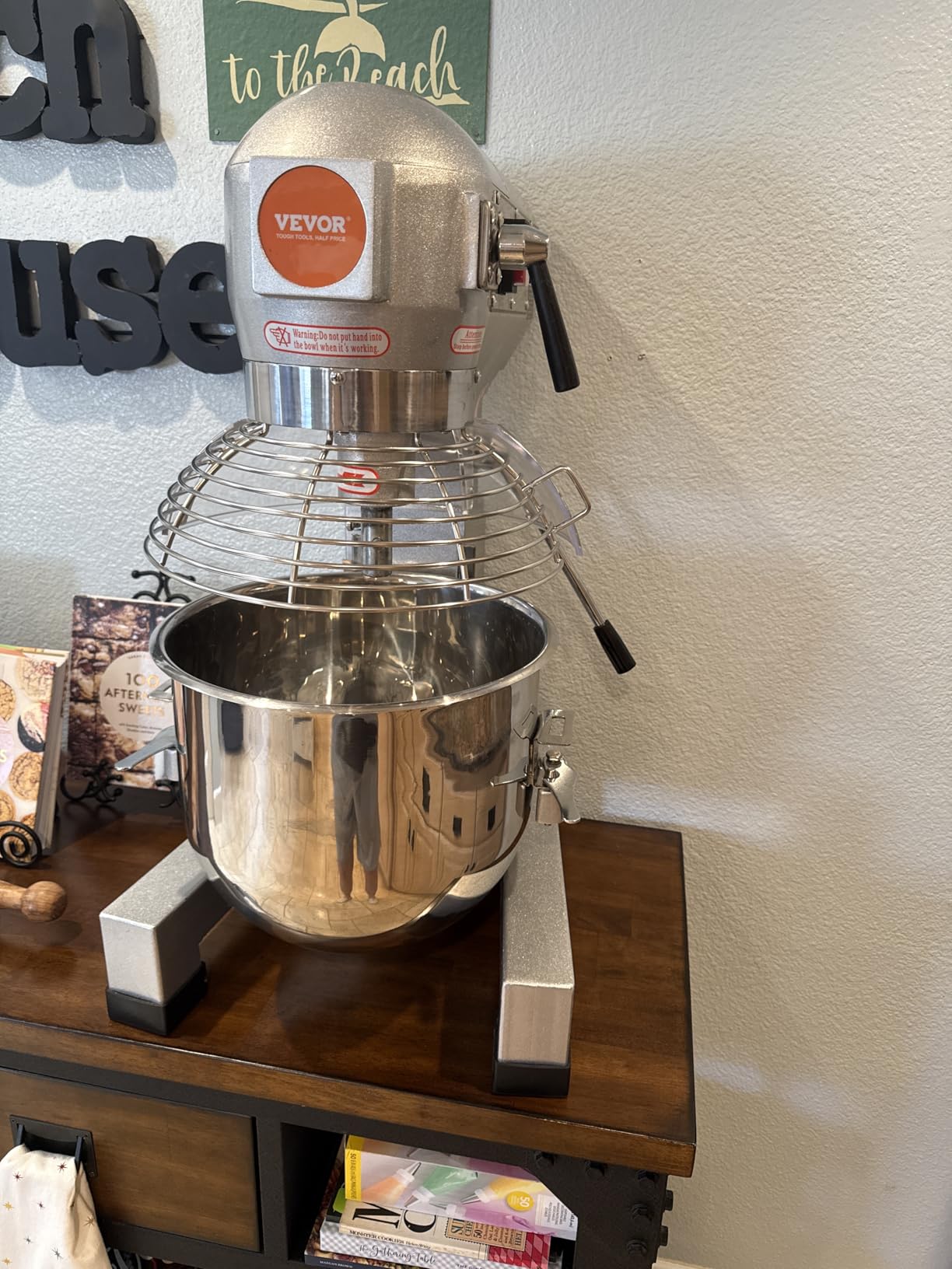 VEVOR Commercial Food Mixer 20Qt, Commercial Mixer with 3 Adjustable Speeds, 1100W Dough Mixer,Commercial Stand Mixer with Stainless Steel Bowl customer photo 2