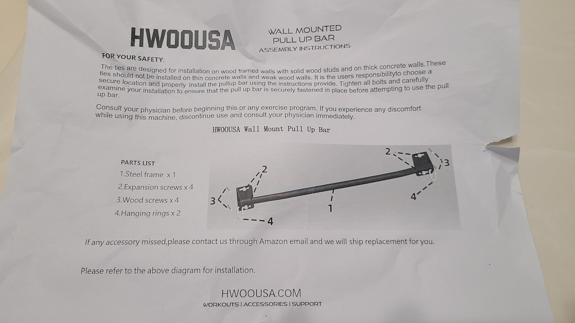 Pull Up Bar Wall Mounted-Heavy Duty Joist Mounted Pull Up Bar-Premium Strength Training Pull-Up Bars-Fast and Easy Installation for Home and Garage Use,Supports up to 600 Lbs customer photo 1