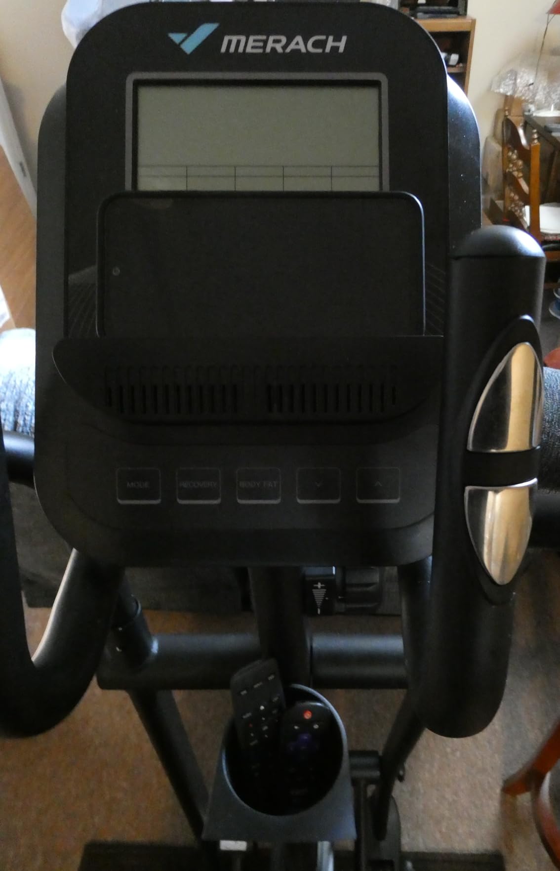 Merach Elliptical Machine, Elliptical Exercise Machine for Home with Hyper-Quiet Magnetic Drive System, Elliptical Training Machines with 16.5-19IN Stride, Automatic Resistance, 400lbs Capacity customer photo 2