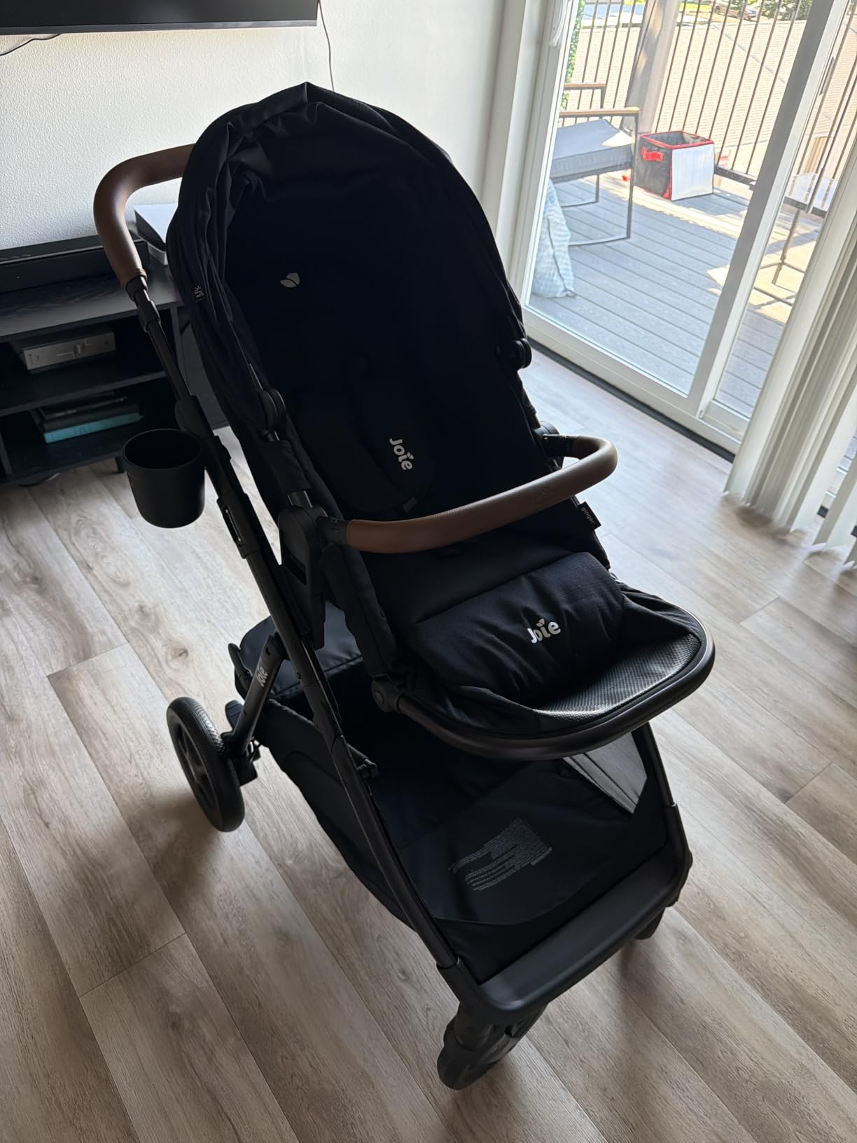 Joie Ginger and Mint Latch Travel System - 4-in-1 Travel System with Baseless Infant Car Seat & Stroller, One-Click Install, from Birth Stroller (Shale Dark) customer photo 1