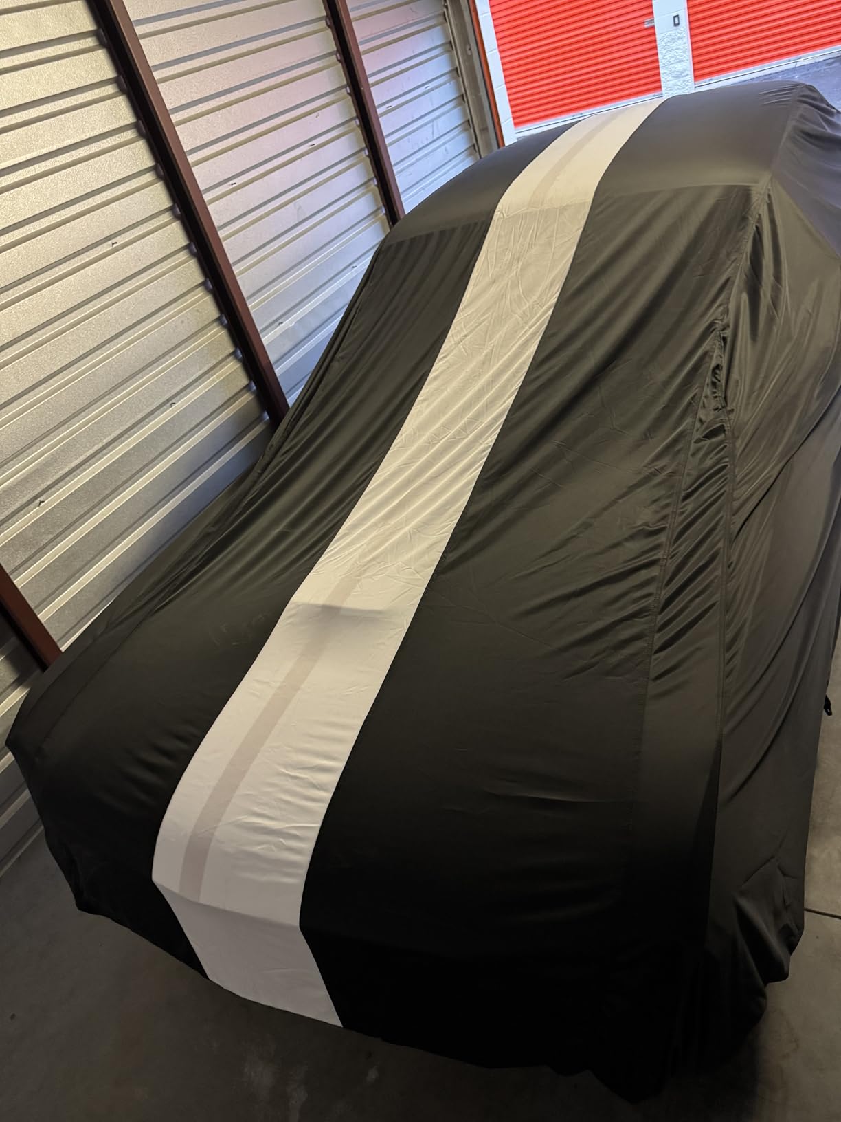 Favoto Dustproof Car Cover Indoor Sedan Cover Fit for 177-193'' | Inside Protection Anti-Stretch Full Car Cover with Storage Bag Breathable Windproof All Weather Protection Black customer photo 2