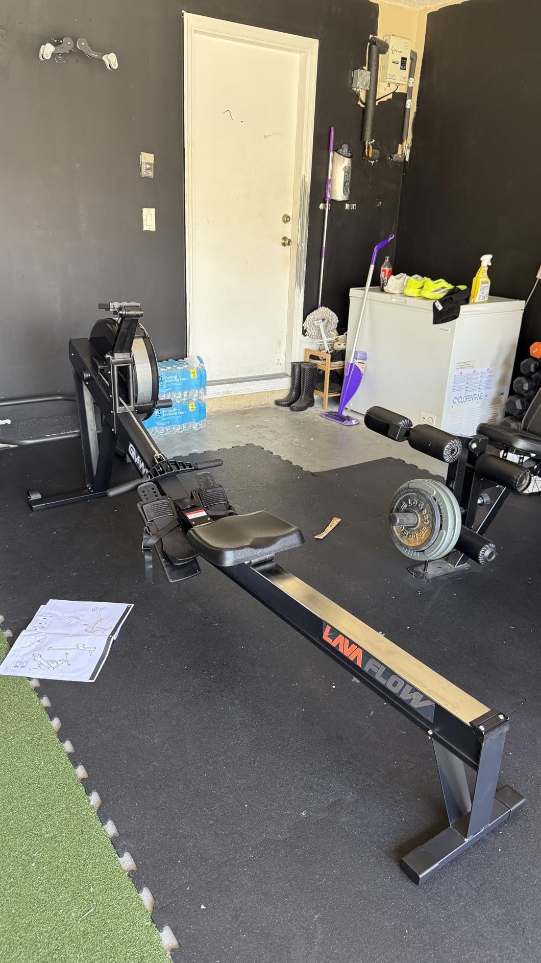 GMWD Air Rowing Machines for Home, 10-Level Adjustable Resistance Professional Rower Machine with Performance Monitor, Ergonomic Comfort Seat, Device Holder & Easy Storage, Lava Flow Series customer photo 1