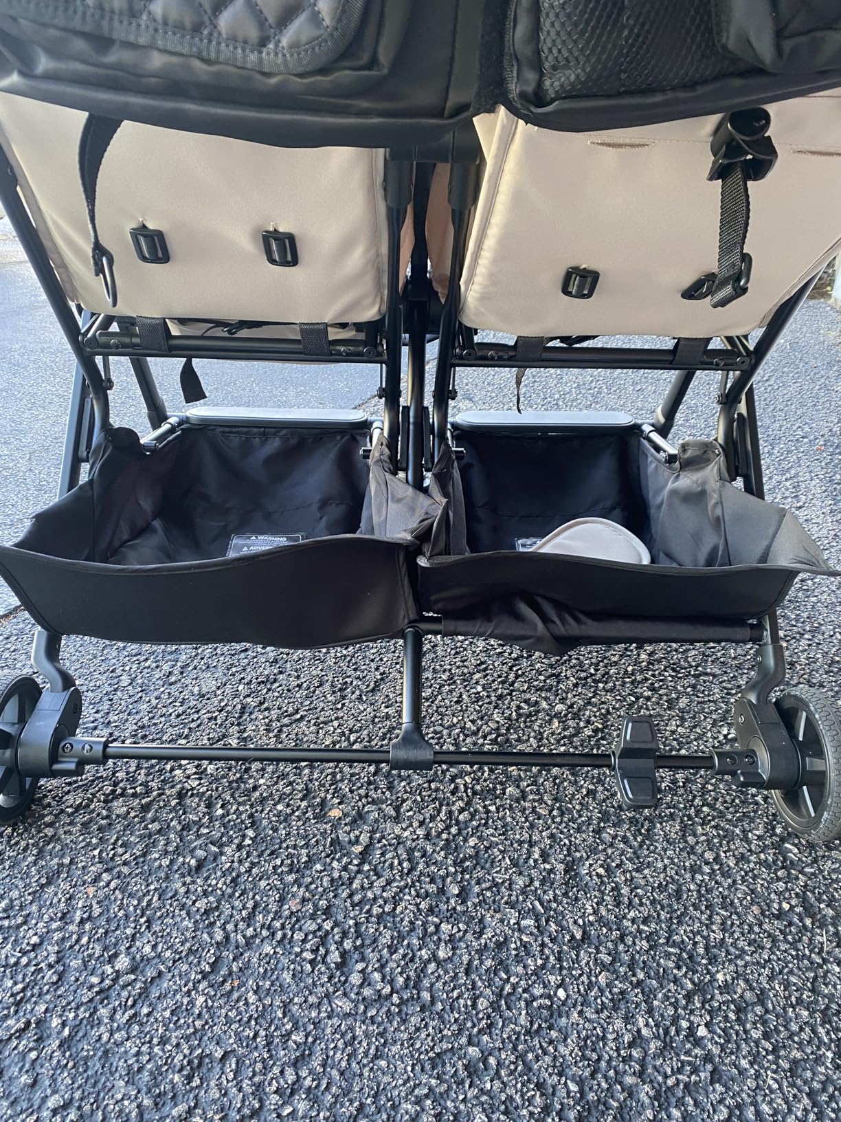 Mompush Lithe Double Stroller for Infant and Toddler, Lightweight Side by Side Twin Stroller customer photo 2