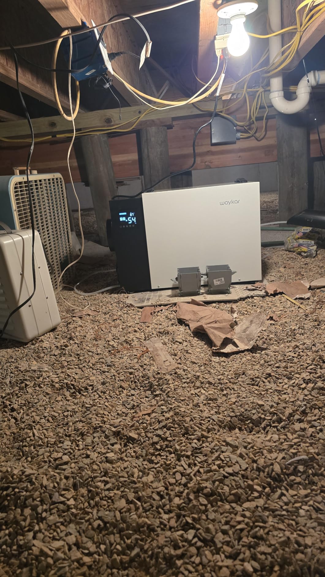 Waykar 125 Pint Crawl Space Dehumidifier with Pump & Drain Hose for Basements, Commercial & Water Damage Spaces up to 6500 Sq. Ft., Compact, Strong Dehumidification, 5-Year Quality Coverage customer photo 1