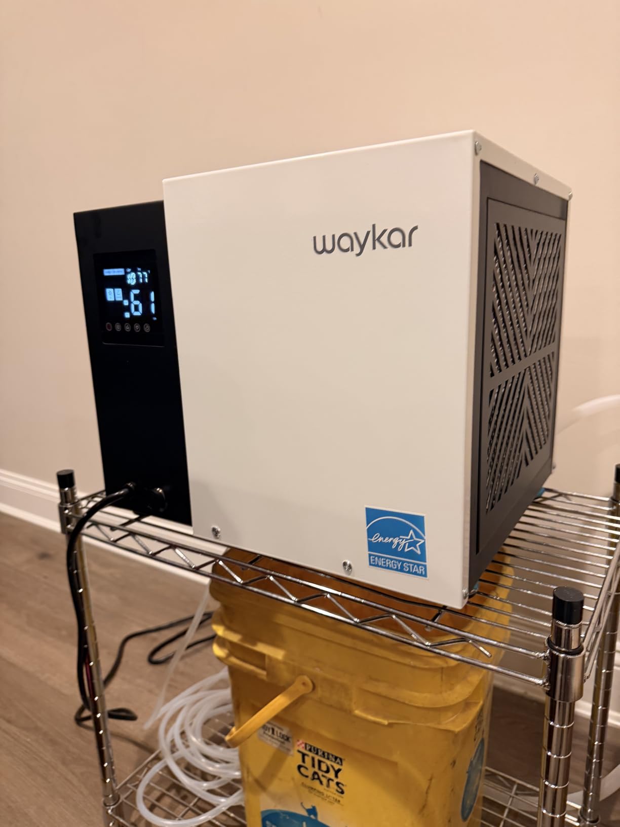 Waykar 125 Pint Crawl Space Dehumidifier with Pump & Drain Hose for Basements, Commercial & Water Damage Spaces up to 6500 Sq. Ft., Compact, Strong Dehumidification, 5-Year Quality Coverage customer photo 2