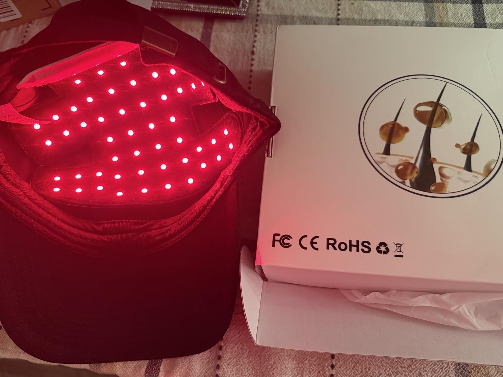 Red Light Therapy for Hair, Laser Cap, Red Light Therapy Hat | Cordless Hair Care for Home & Travel customer photo 2