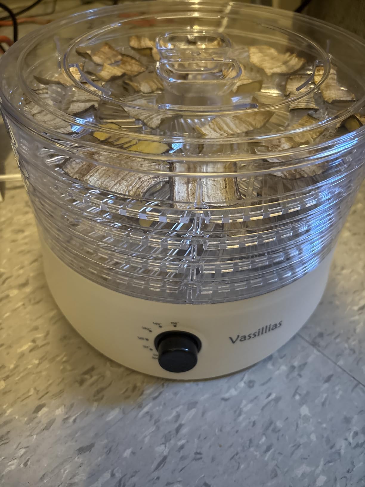Small Food Dehydrator Dryer - Dehydrator for Healthy Food, Meat, Jerky, Fruit, Vegetable, Mushroom and Herb, 280W, 158°F, Mini Dryer with 5 BPA-Free Drying Trays, White, Model 704M customer photo 2