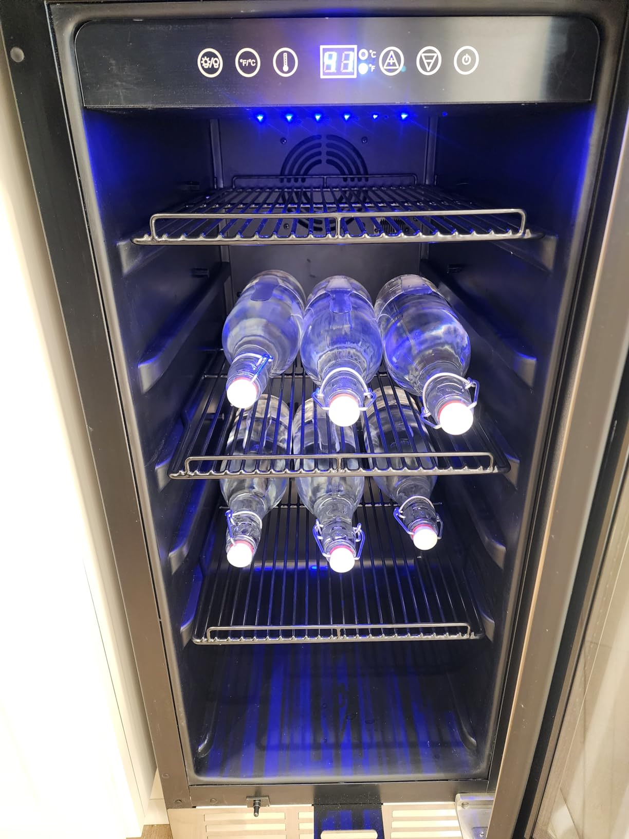 Feelfunn 24 inch Beverage Refrigerator - 180 Cans Beverage Fridge Under Counter with Stainless Steel Door, Built-in or Freestanding Beer Fridge, Outdoor Refrigerator for Patio Kitchen Home Bar customer photo 2