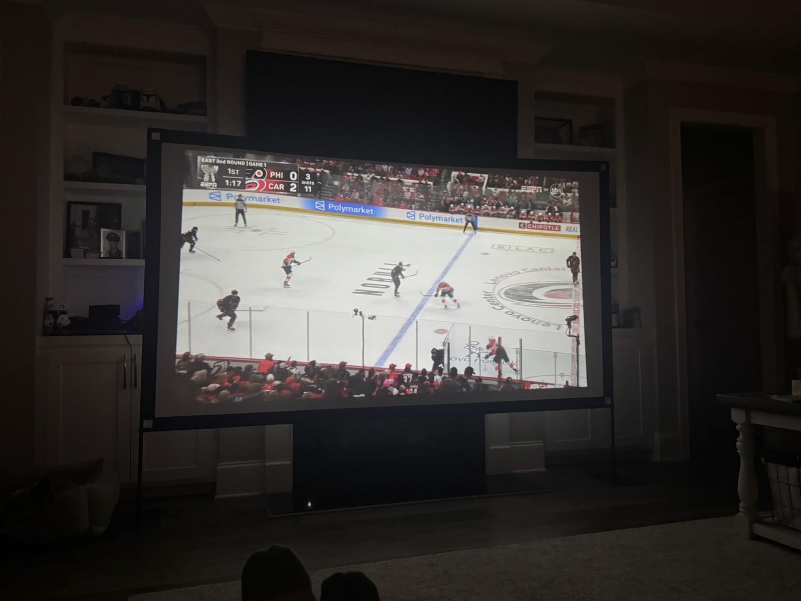 120inch Projector Screen with Stand: Portable Projector Screen Outdoor Indoor Front/Rear 16:9 4K HD with Carry Bag Sandbag - Movie Screen for Backyard Moive Night, Camping, Theater customer photo 2