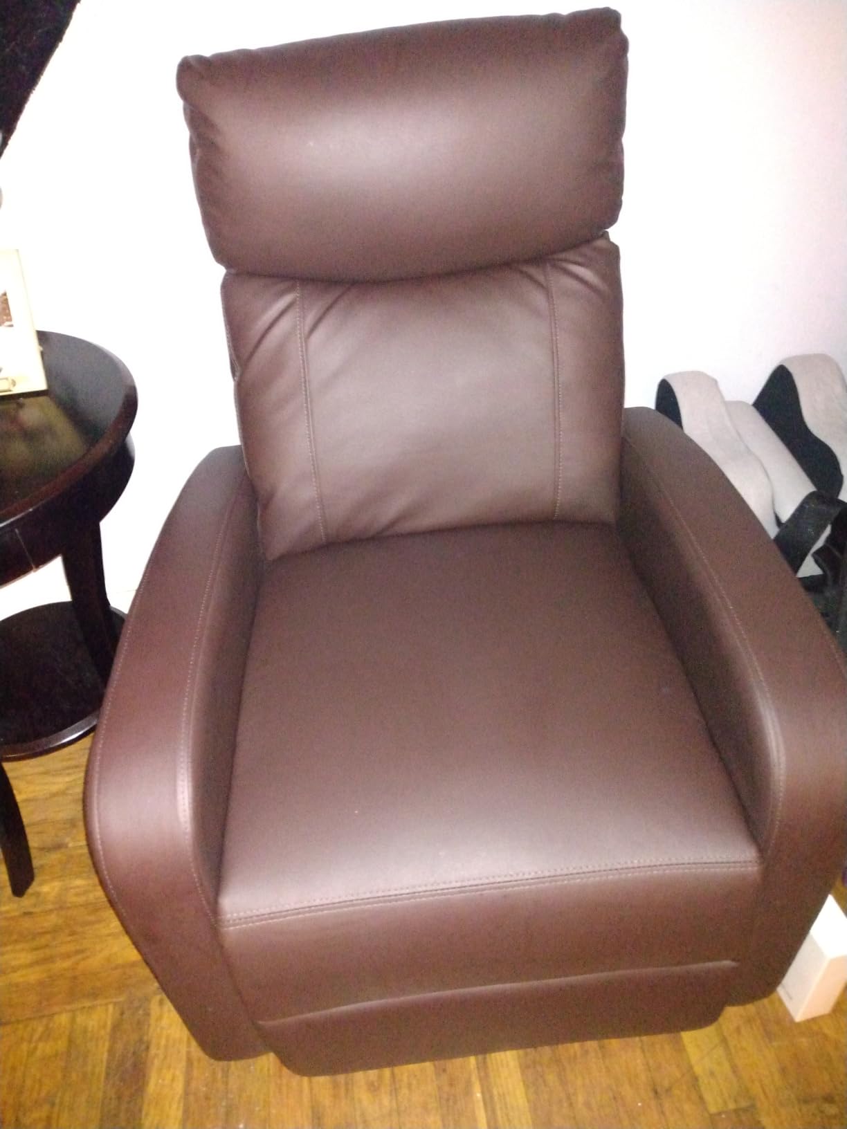 Sweetcrispy Massage Recliner Chair for Adults, Adjustable Home Theater Seating with Lumbar Support for Living Room, Modern Fabric Reclining for Small Space, Grey customer photo 2