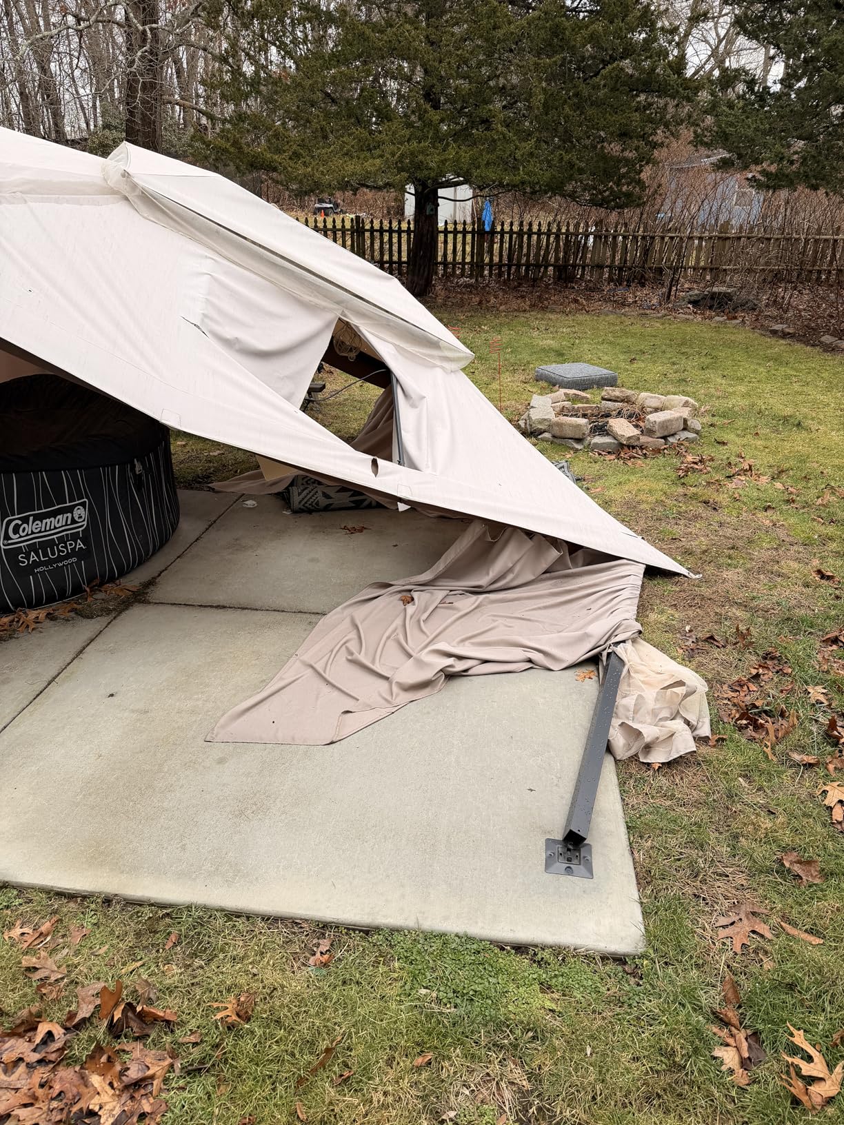 LAUSAINT HOME Patio Gazebo 8'x8', Outdoor Heavy Duty Party Tent Shelter with Double Roofs, Mosquito Nettings and Privacy Screens for Backyard, Garden, Lawn, Gray customer photo 1