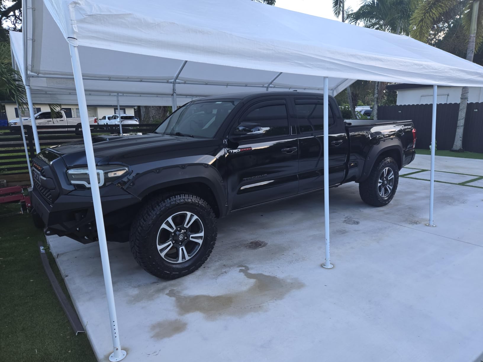 COBIZI Carport 10'x20' Heavy Duty Portable Garage, 2.0 Powder Coated Frame(Better Than Galvanized), Waterproof Shelter with Removable Sidewalls & Windows, Built-in Sandbags, for Car/Boat/SUV, Gray customer photo 1