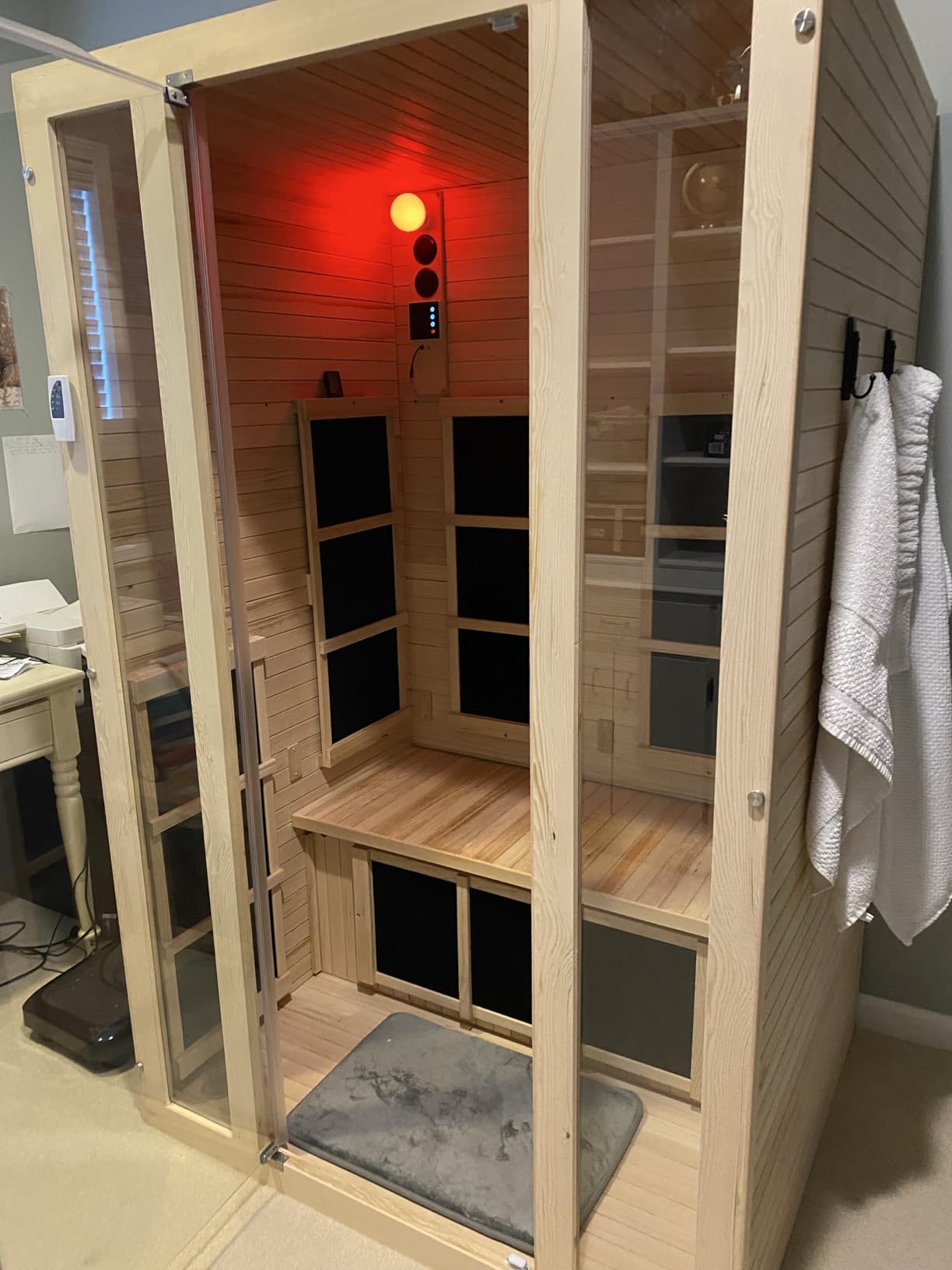 JNH Lifestyles Joyous 170°F 2-Person Home Infrared Sauna with Color & Red Light Therapy, Low EMF - Indoor Personal Luxury Spa for House and Gym customer photo 1