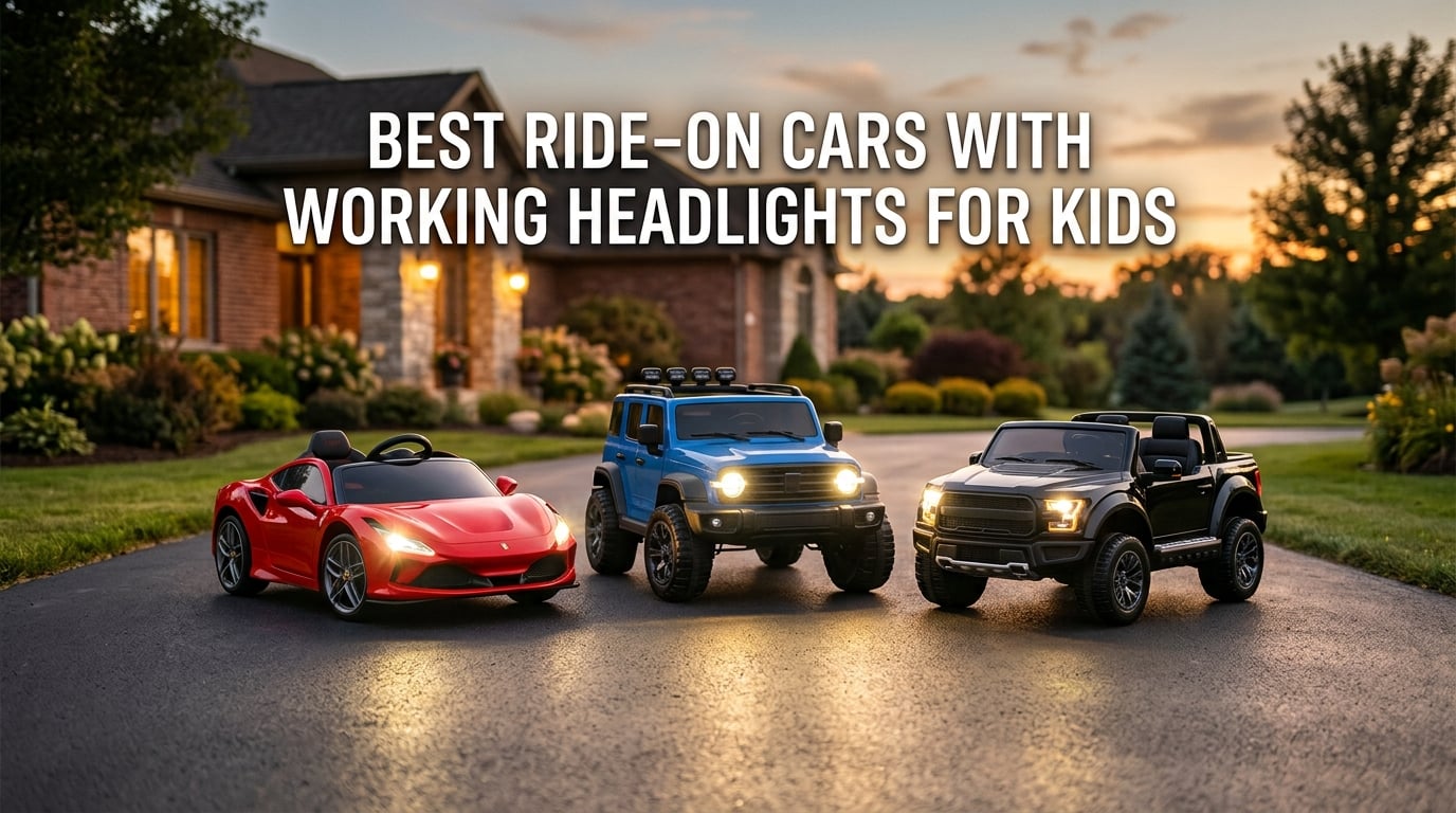 Best ride-on cars with working headlights for kids