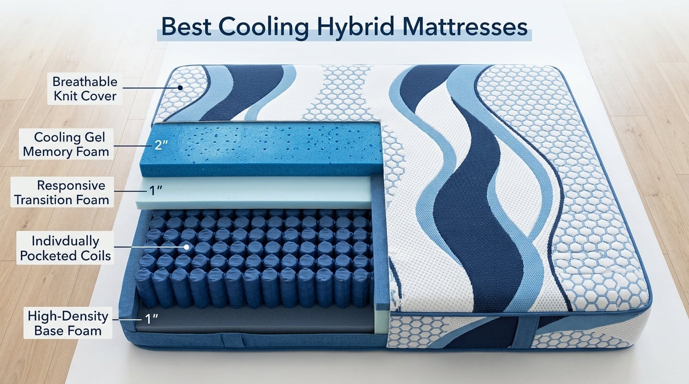 Best cooling hybrid mattresses for hot sleepers