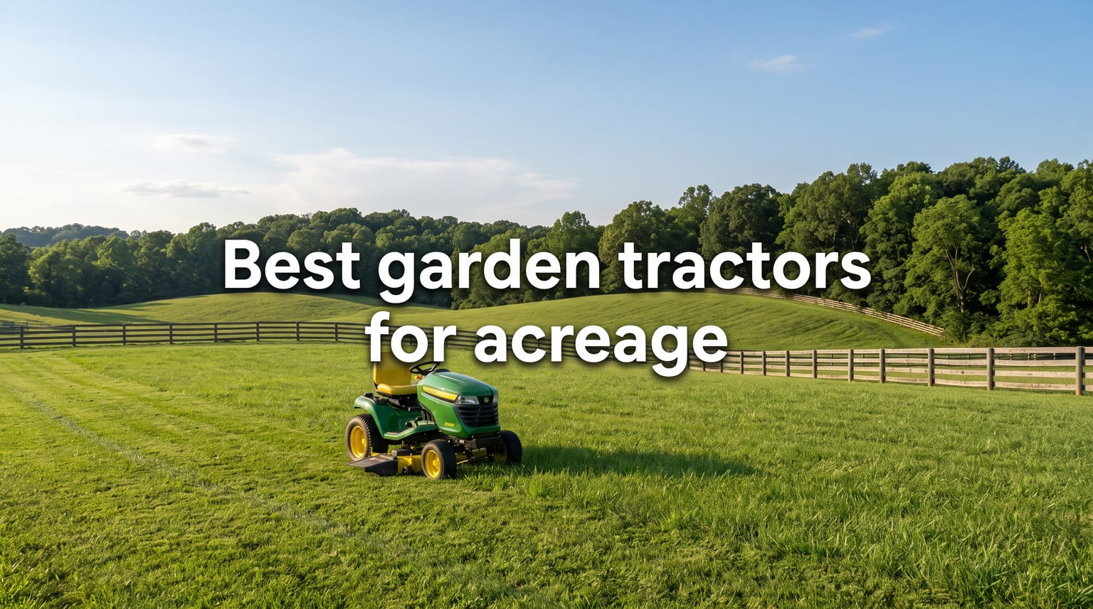 Best garden tractors for acreage