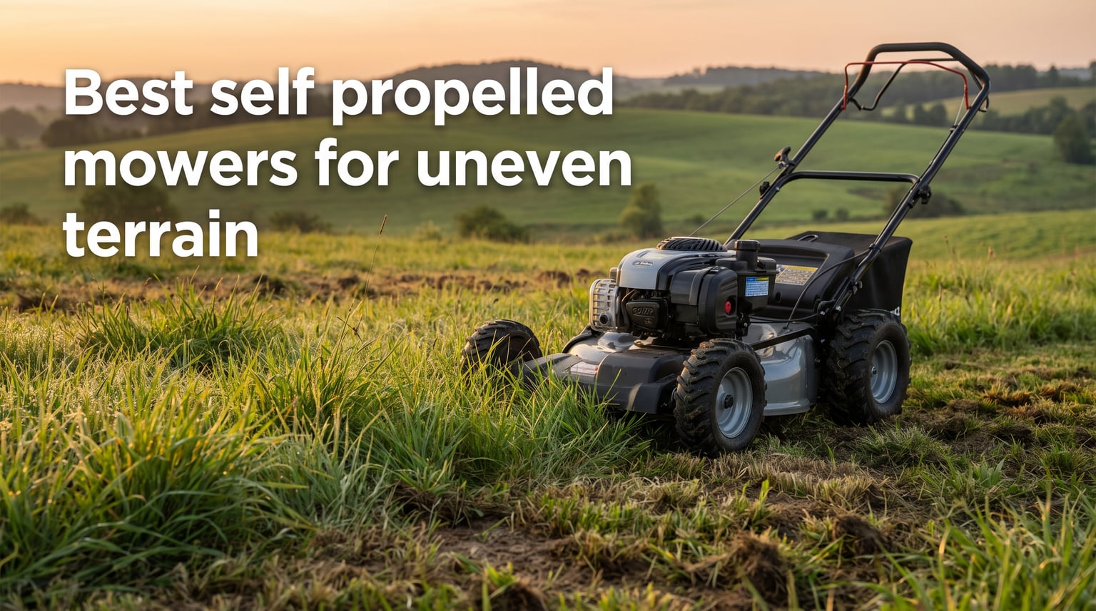 Best self propelled mowers for uneven terrain