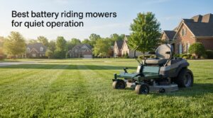 Best battery riding mowers for quiet operation