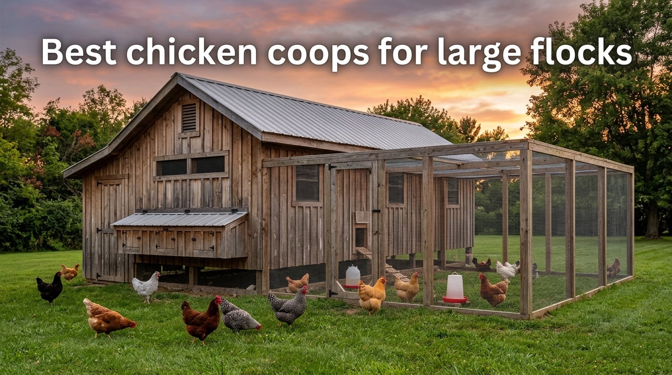 Best chicken coops for large flocks