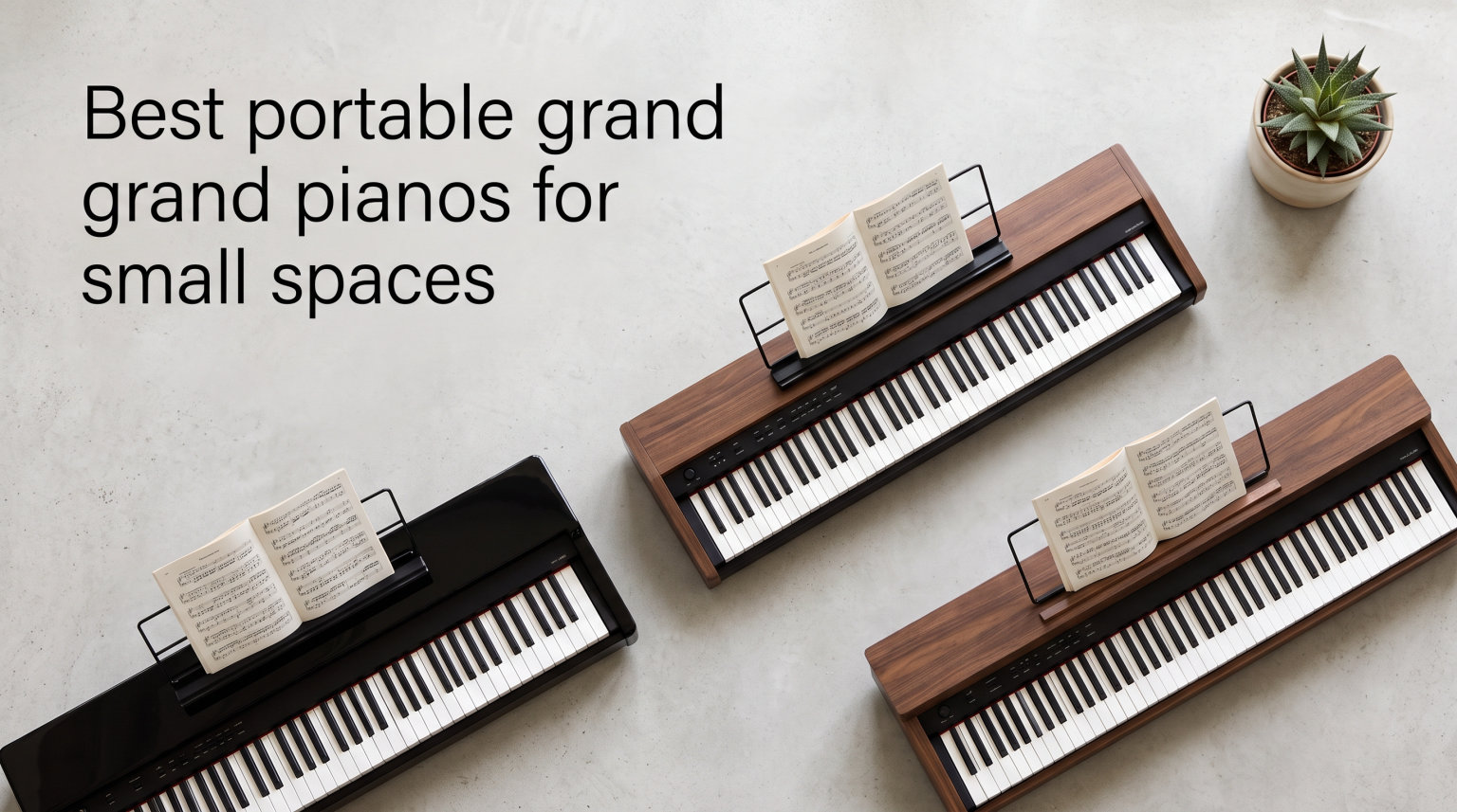 Best portable grand pianos for small spaces