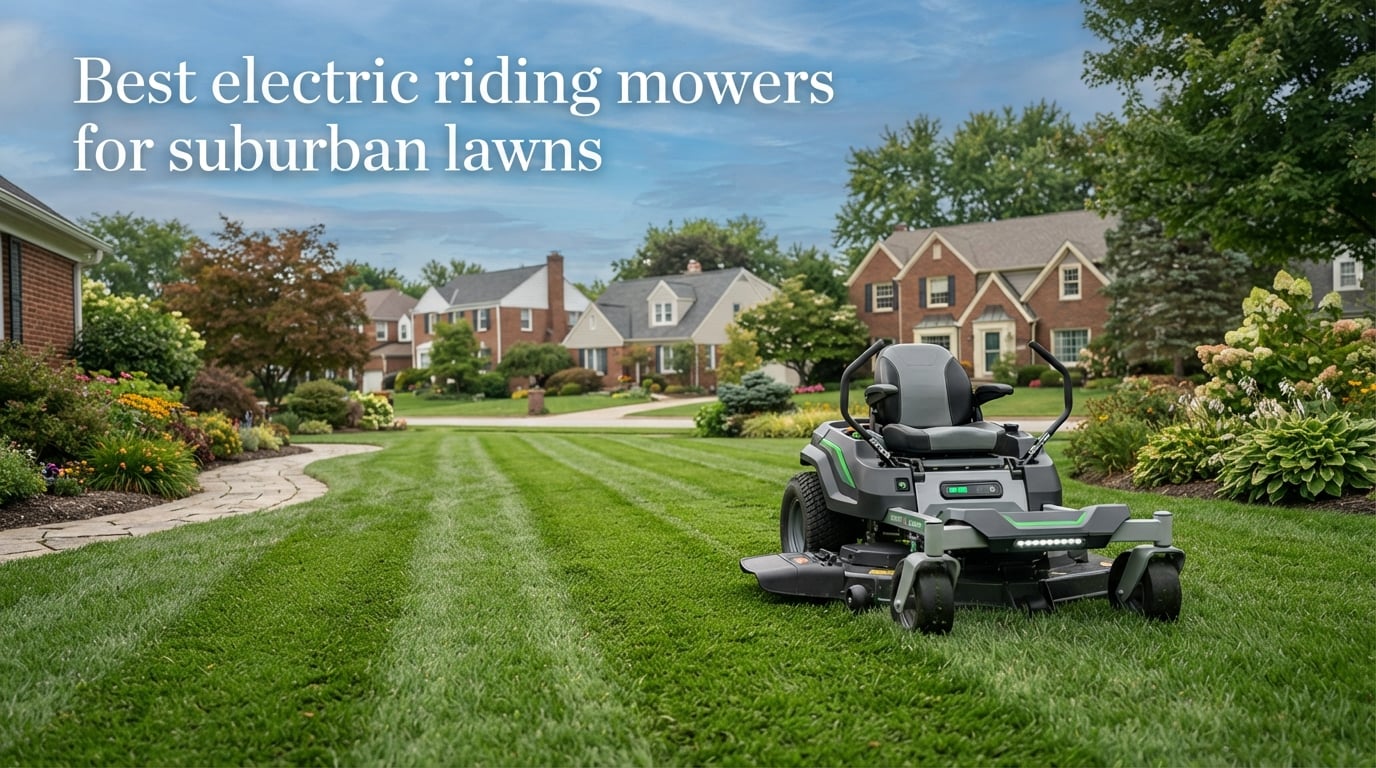 Best electric riding mowers for suburban lawns
