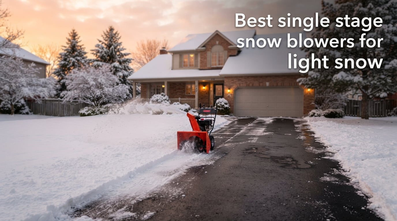 Best single stage snow blowers for light snow