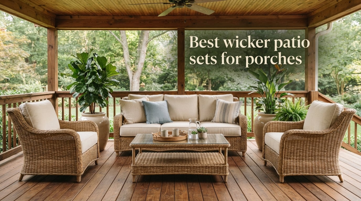 Best wicker patio sets for porches