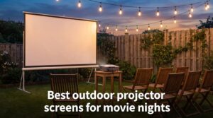 Best outdoor projector screens for movie nights