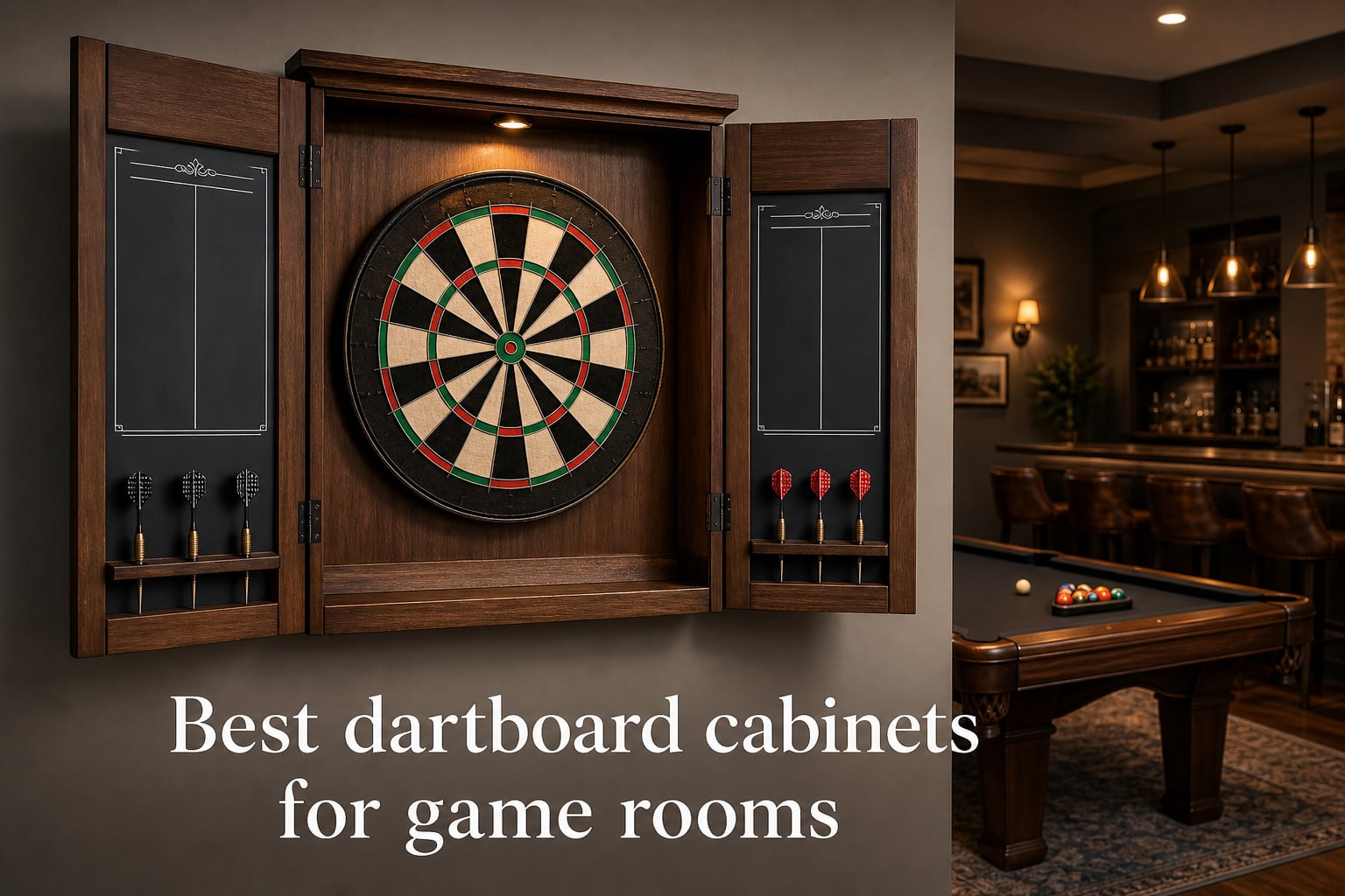 Best dartboard cabinets for game rooms