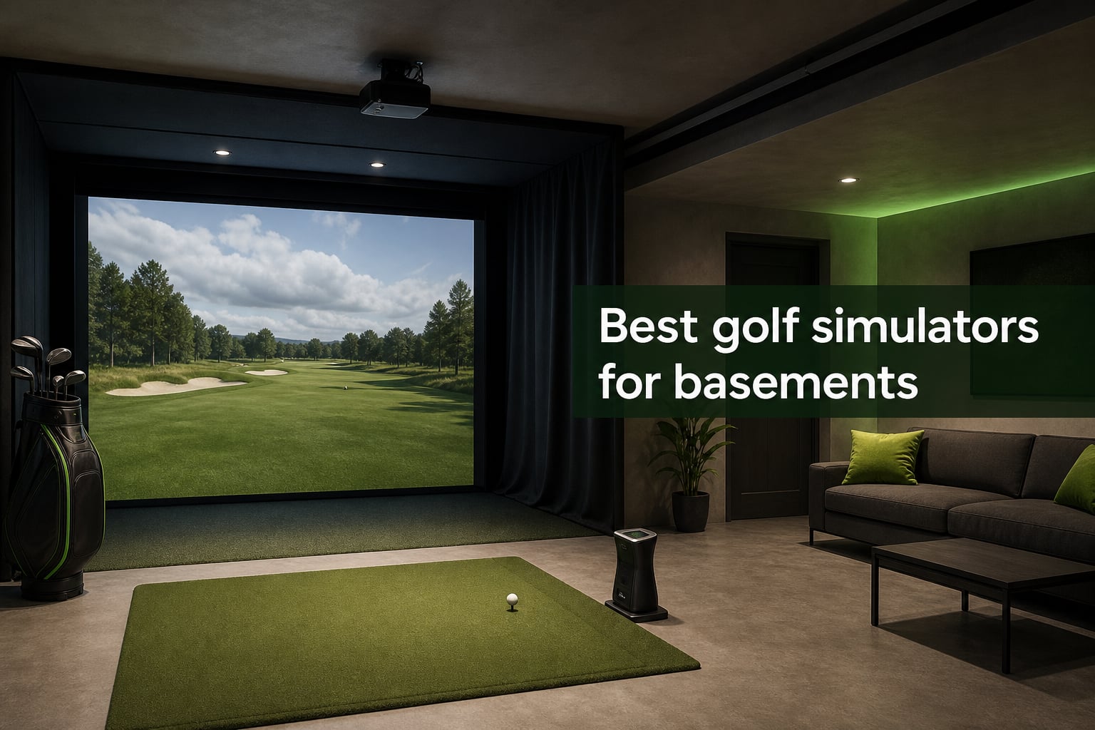 Best golf simulators for basements