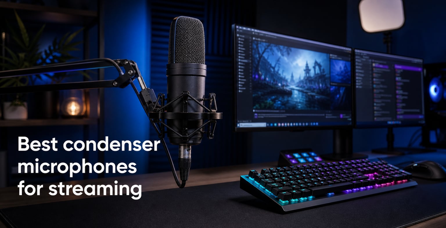 Best condenser microphones for streaming