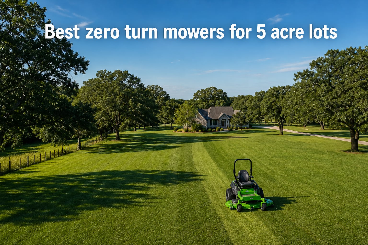 Best zero turn mowers for 5 acre lots