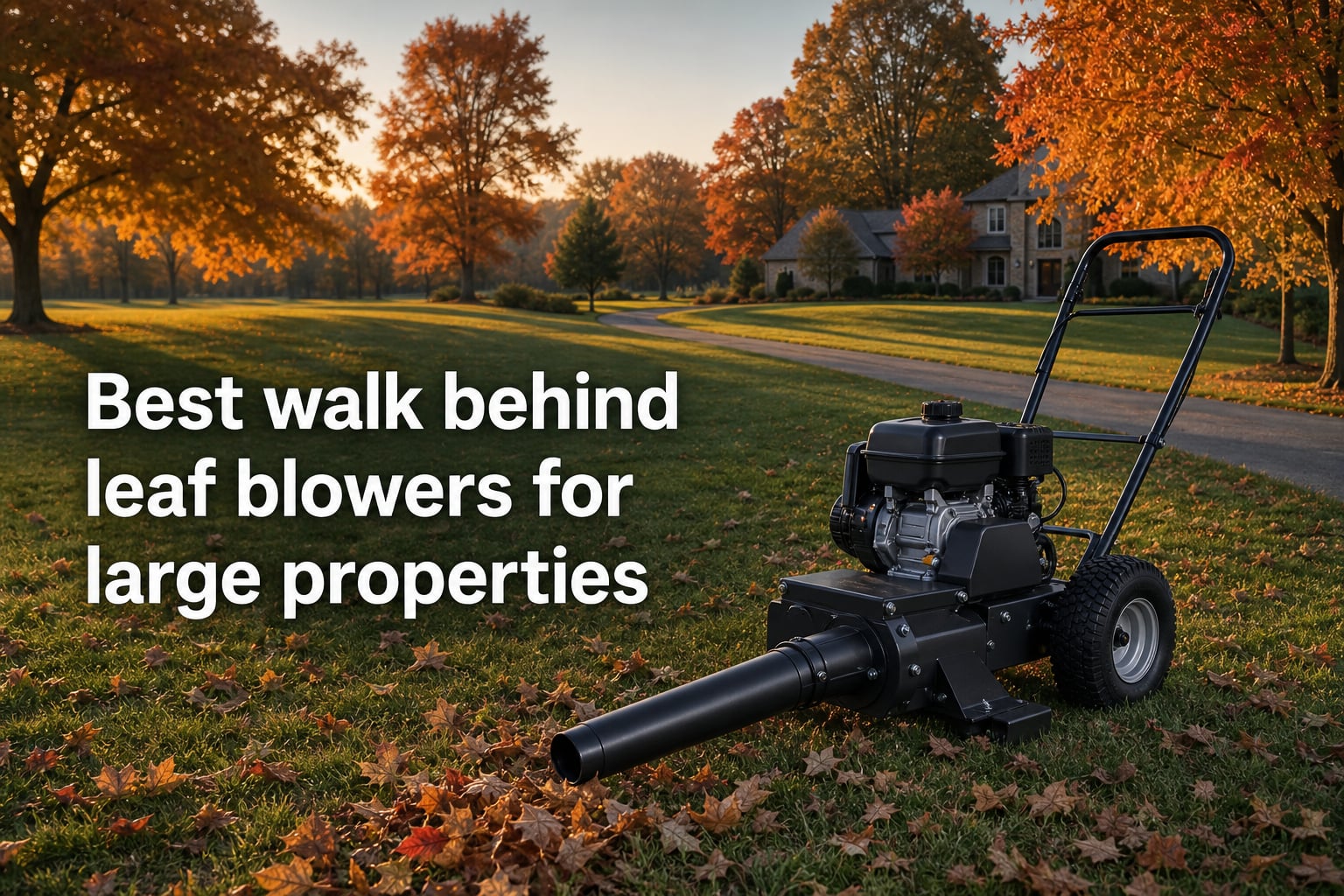 Best walk behind leaf blowers for large properties