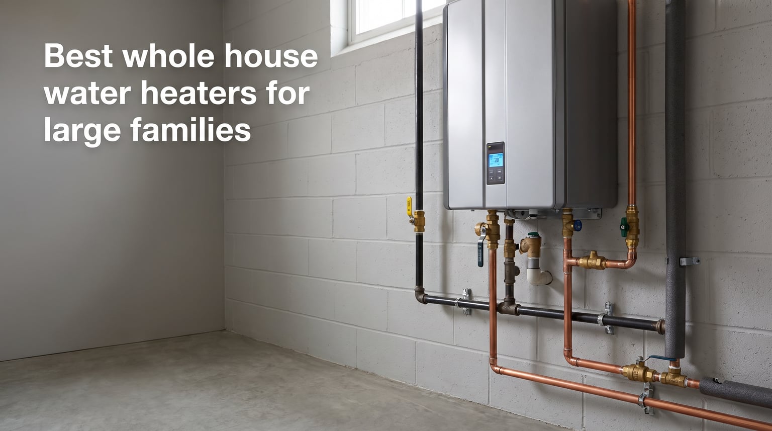 Best whole house water heaters for large families