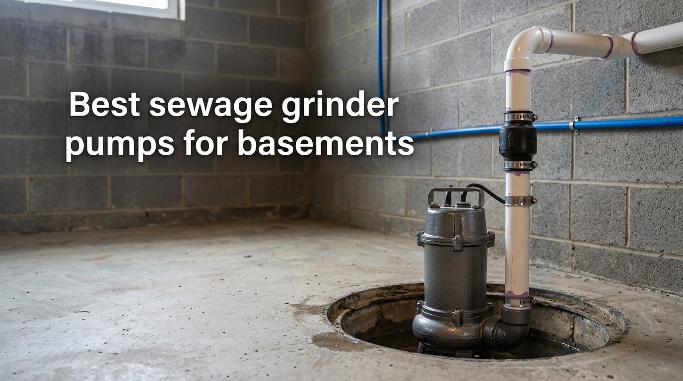 Best sewage grinder pumps for basements