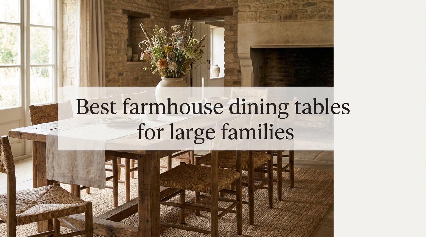 Best farmhouse dining tables for large families
