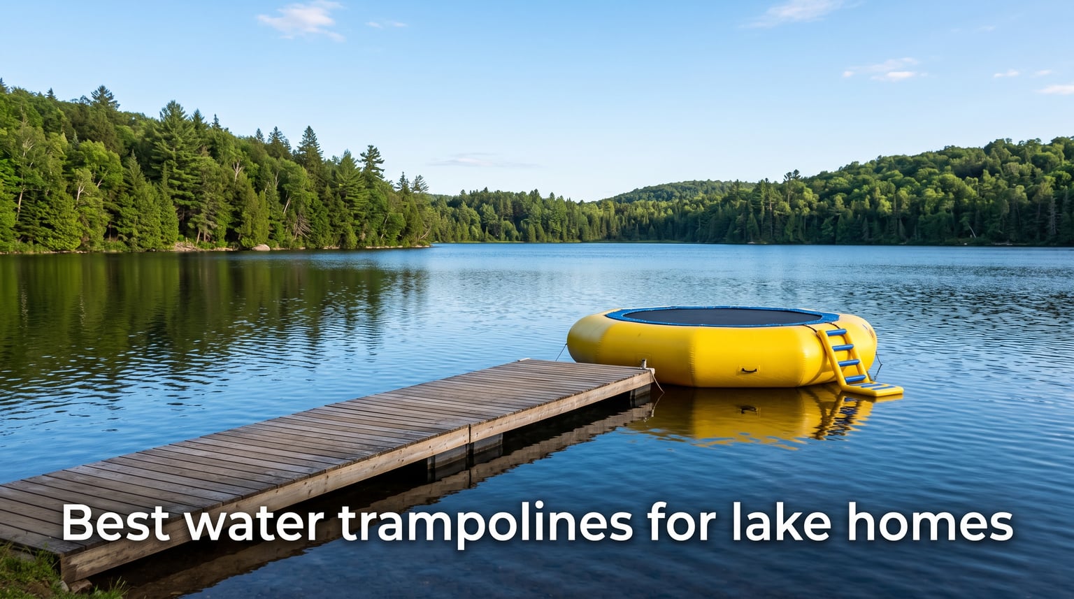 Best water trampolines for lake homes