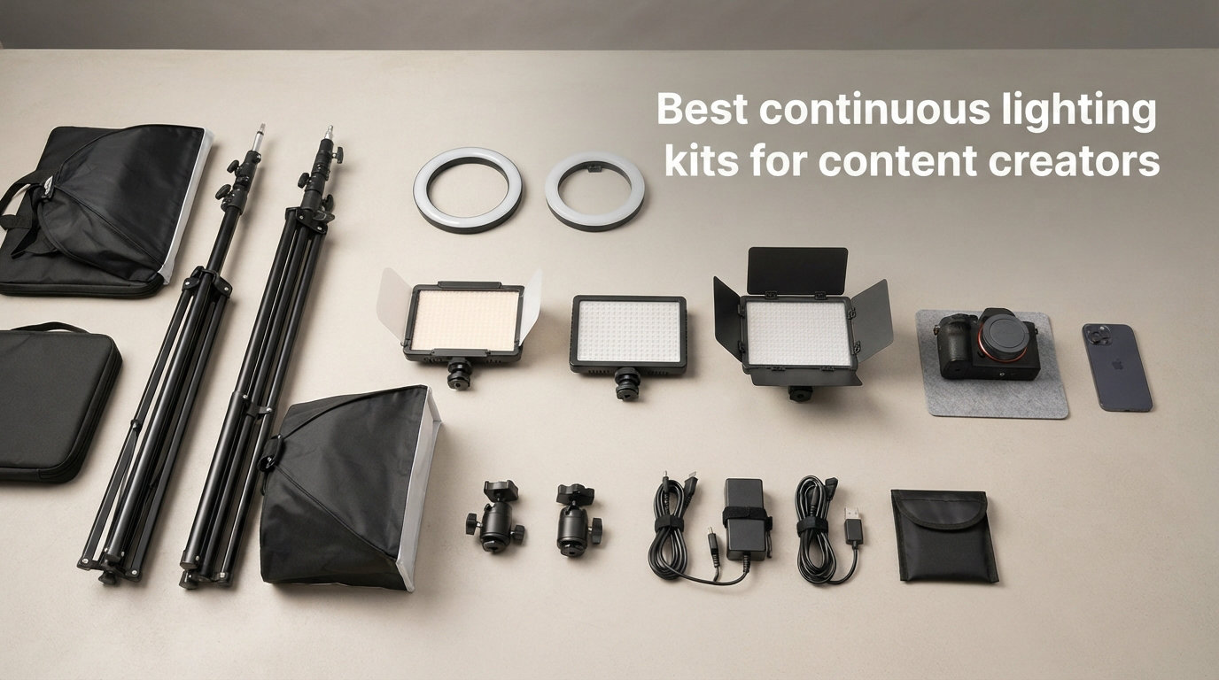Best continuous lighting kits for content creators