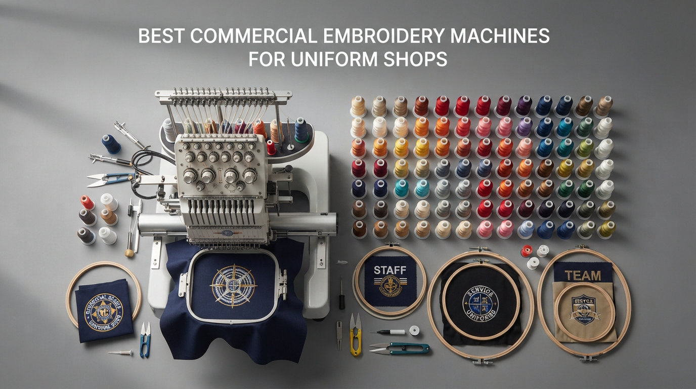 Best commercial embroidery machines for uniform shops