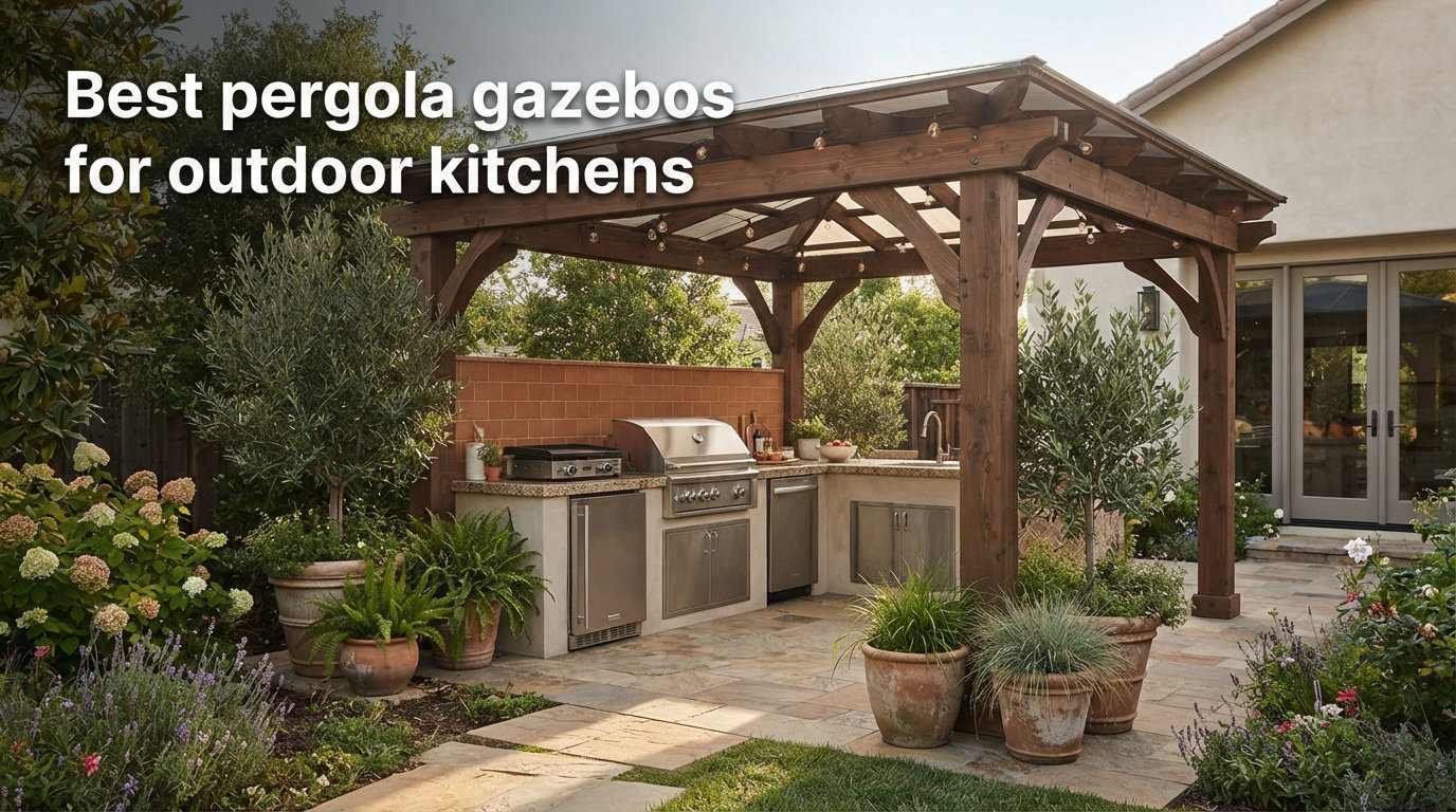 Best pergola gazebos for outdoor kitchens