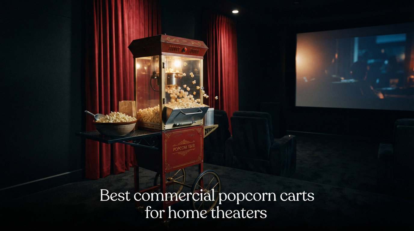 Best commercial popcorn carts for home theaters