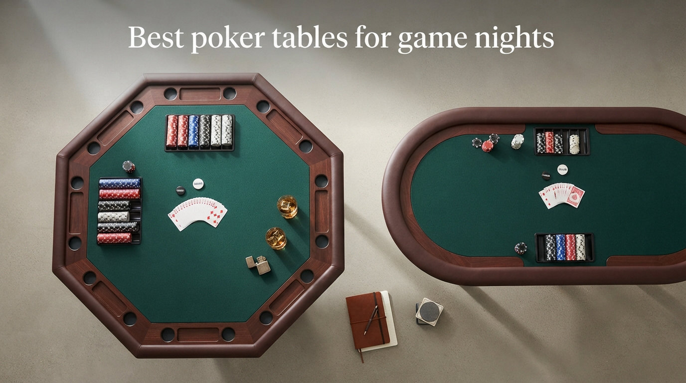 Best poker tables for game nights