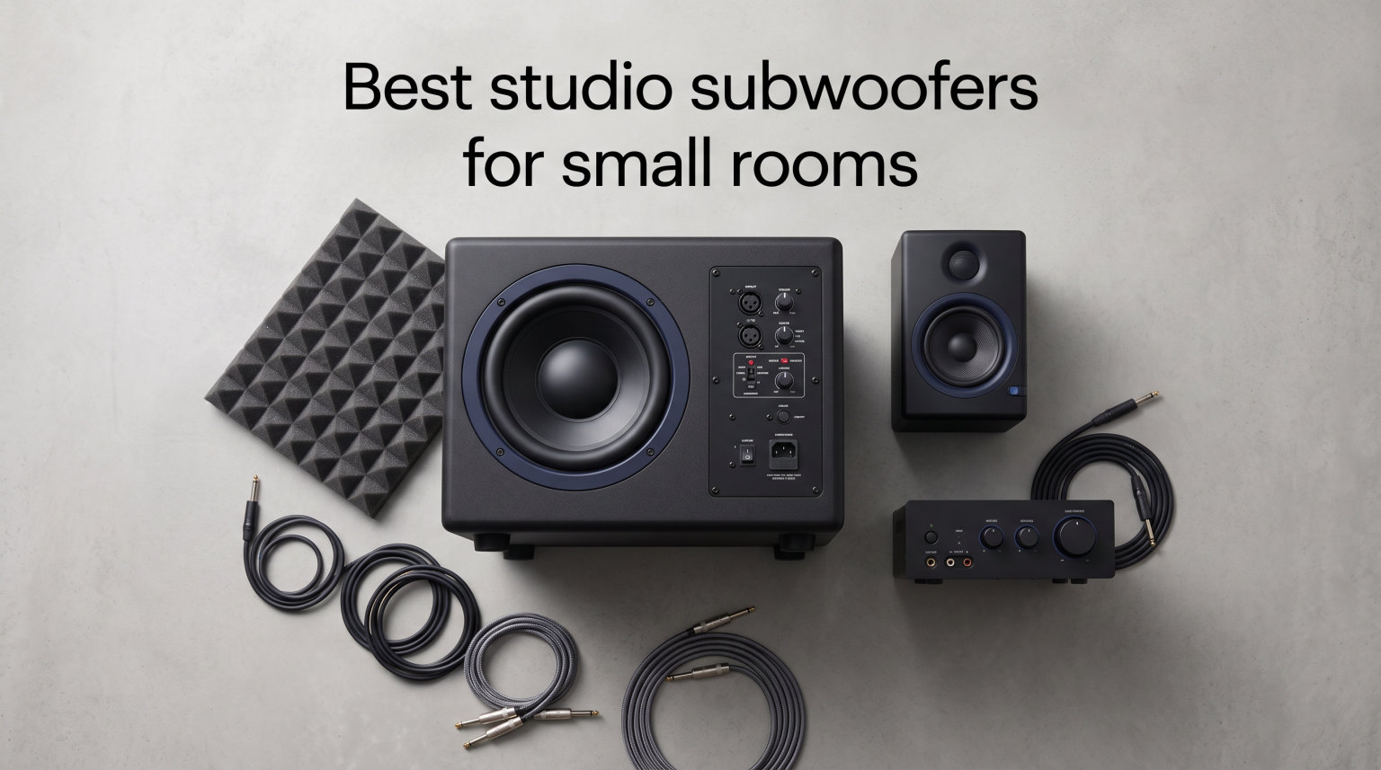 Best studio subwoofers for small rooms