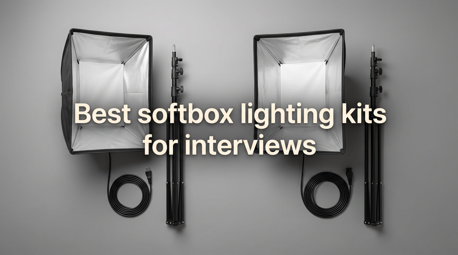 Best softbox lighting kits for interviews