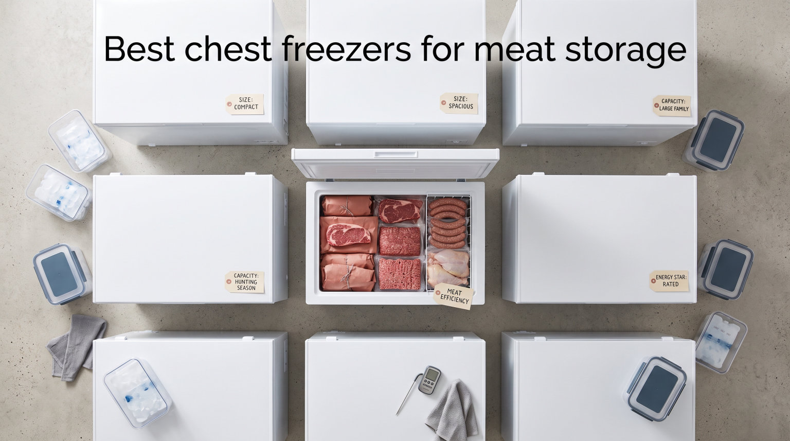 Best chest freezers for meat storage